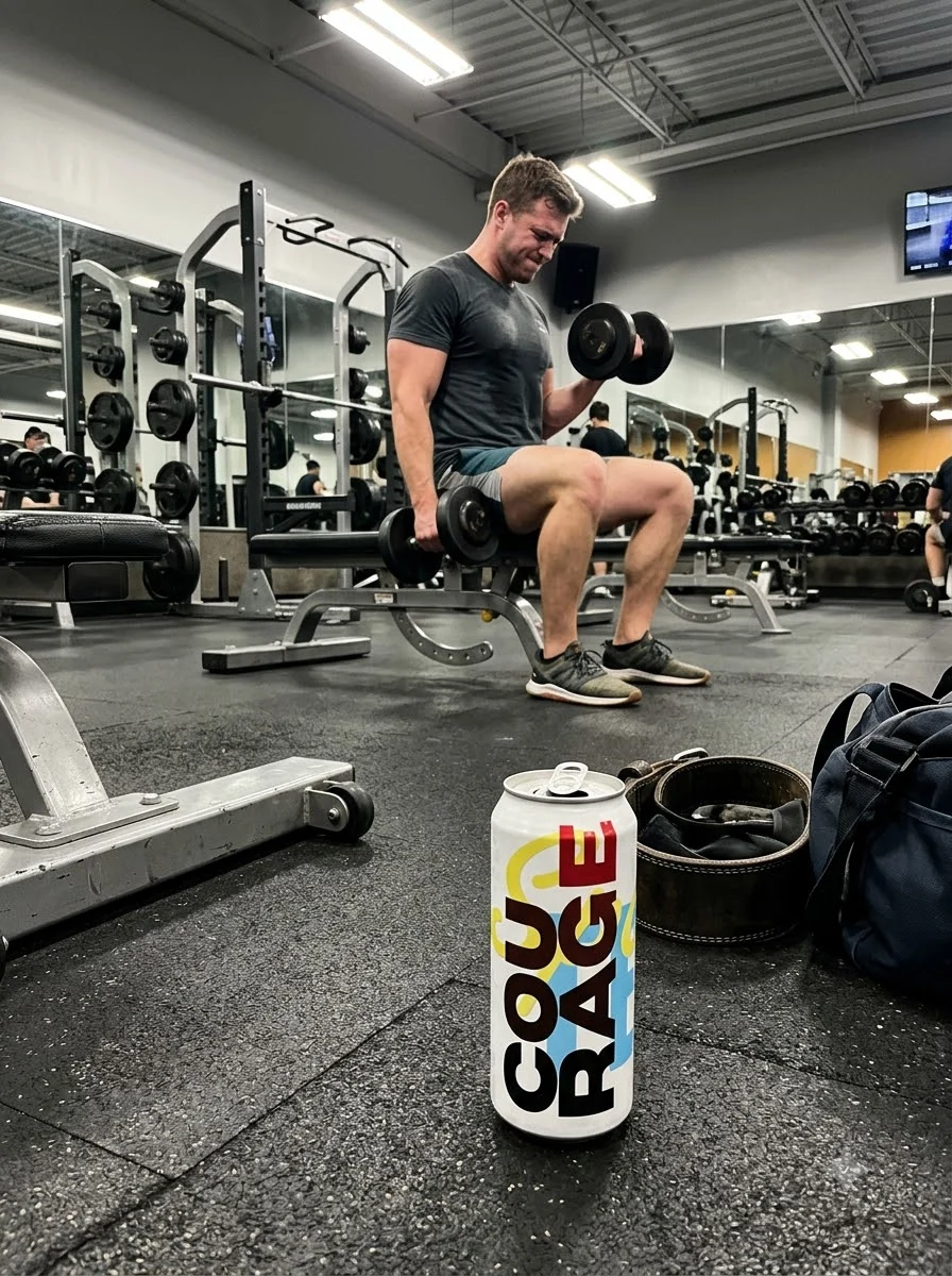 Sparktein Courage after a gym session